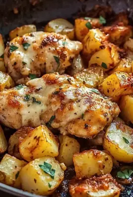 Garlic Parmesan Chicken and Potatoes (One-Pan Dinner)