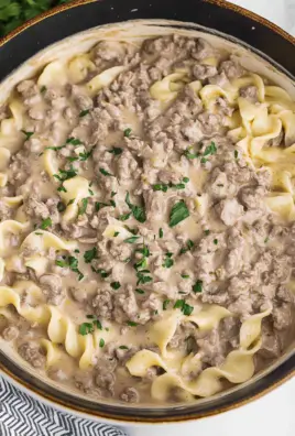 Ground Beef Stroganoff