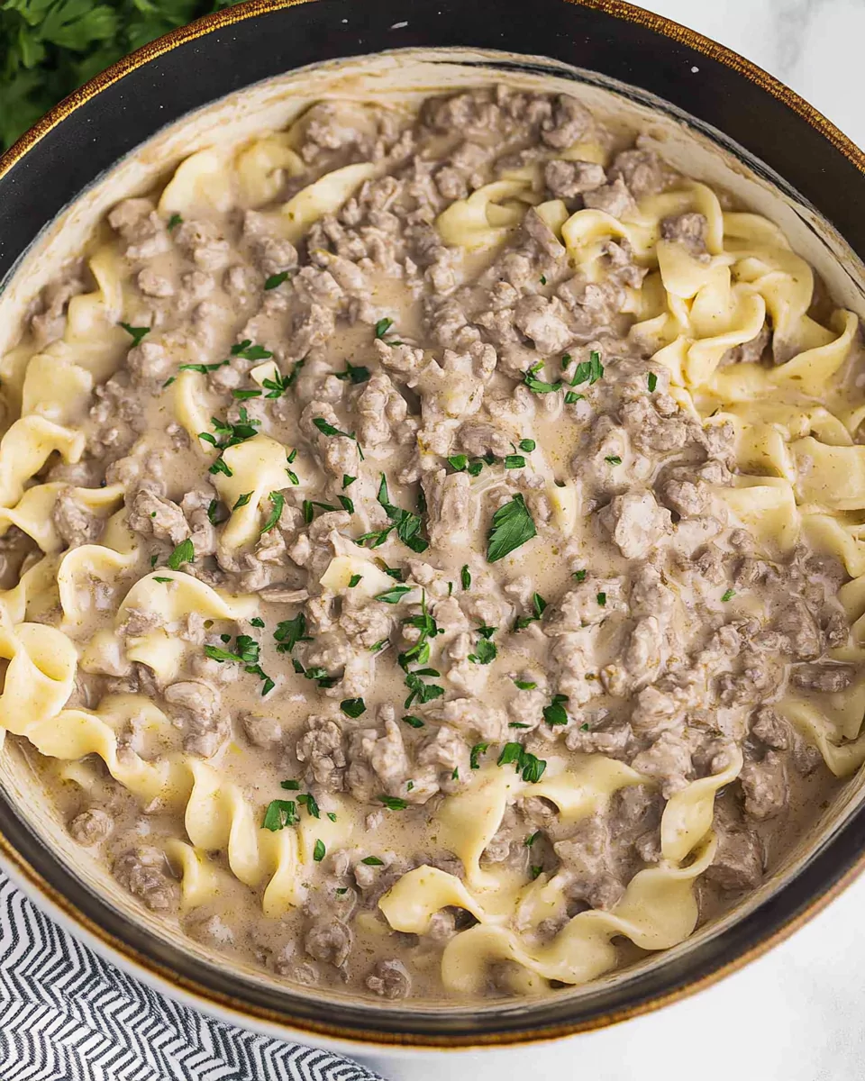 Ground Beef Stroganoff