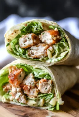 Miso Chicken Caesar Wraps
