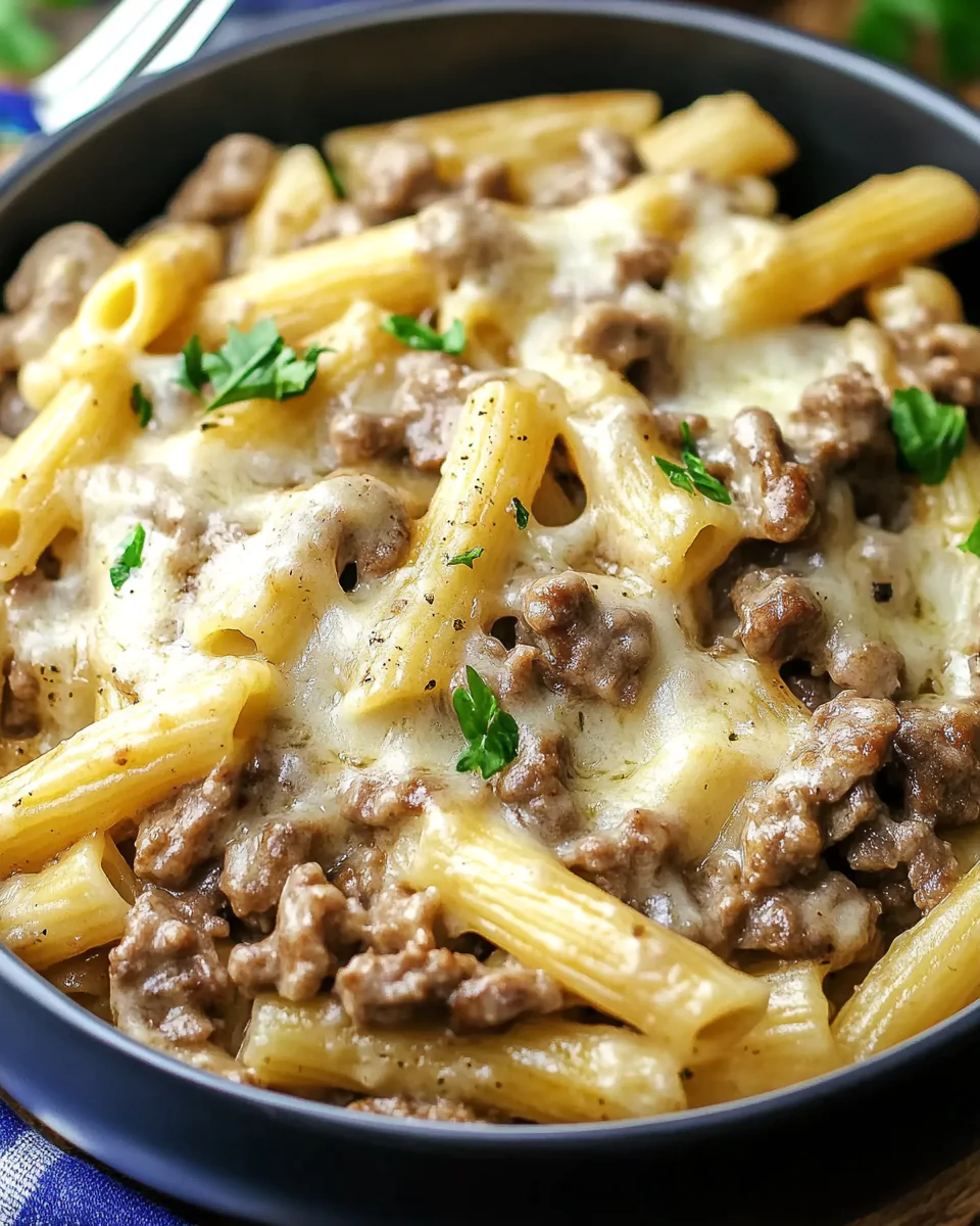 Philly Cheesesteak Pasta