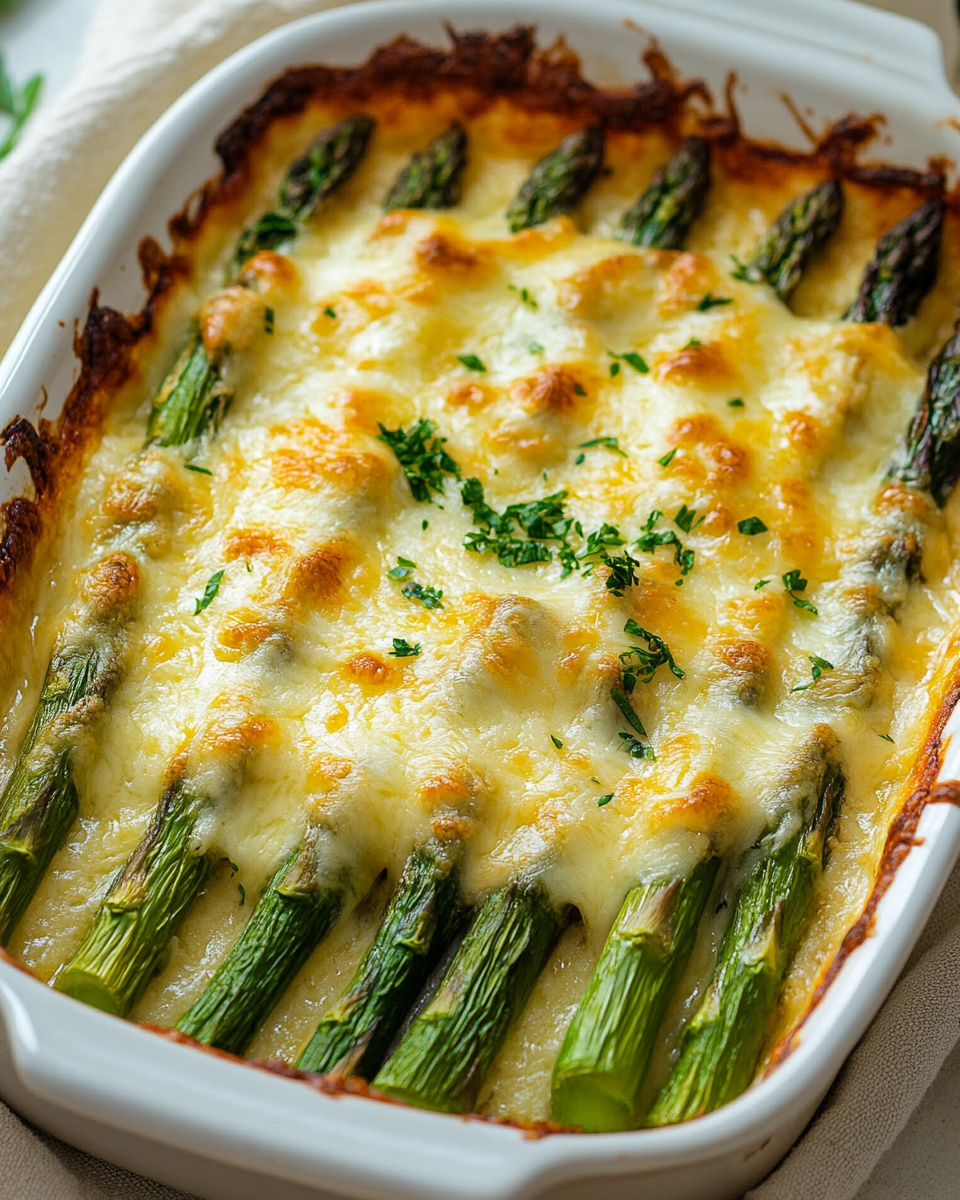 Cheesy Baked Asparagus