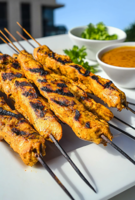 Chicken Satay with Peanut Sauce