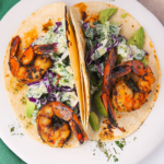Cilantro Lime Shrimp Tacos with Creamy Slaw