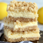 Creamy Lemon Cheesecake Crumb Bars