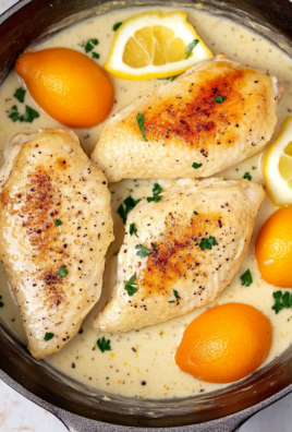 Creamy Lemon Pepper Skillet Chicken