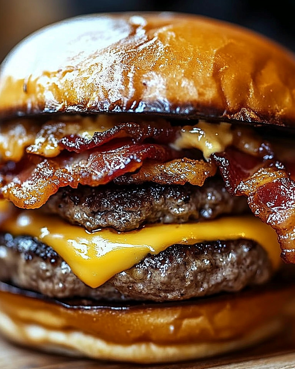 Crispy Bacon Burgers