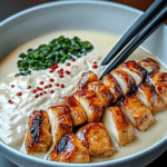 Fiery Chicken Ramen with Creamy Garlic Sauce