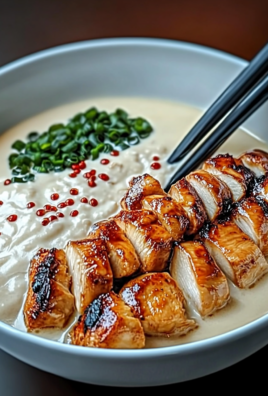 Fiery Chicken Ramen with Creamy Garlic Sauce