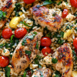 Greek Chicken and Lemon Rice (30 Minutes, One-Pot)
