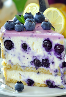 Lemon Blueberry Cheesecake Cake