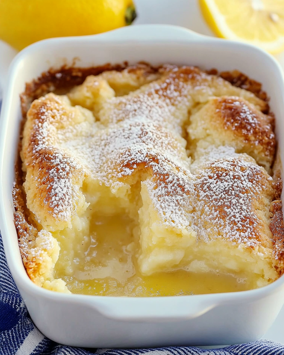 Magic Lemon Cobbler