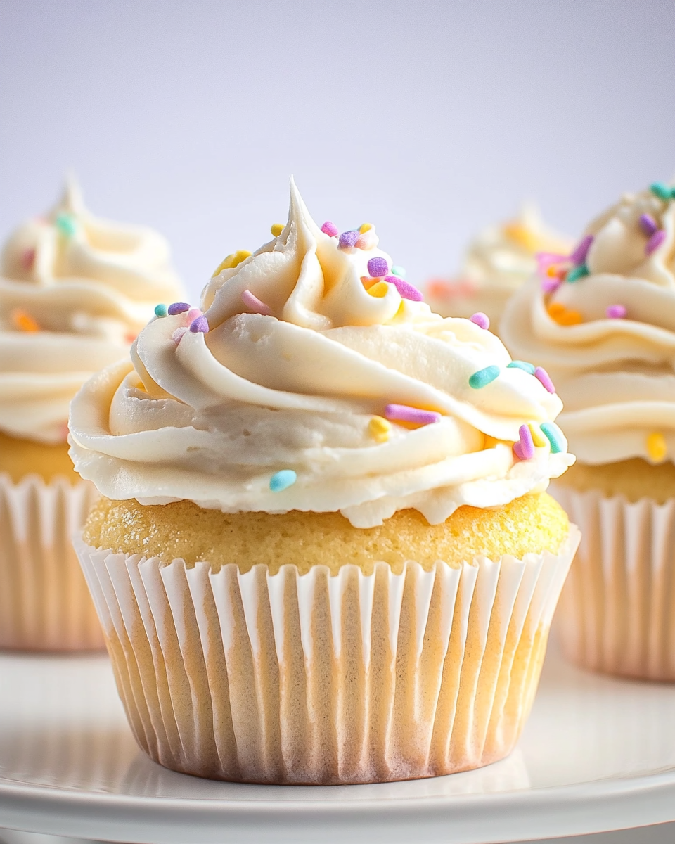 Moist and Fluffy Vanilla Cupcakes