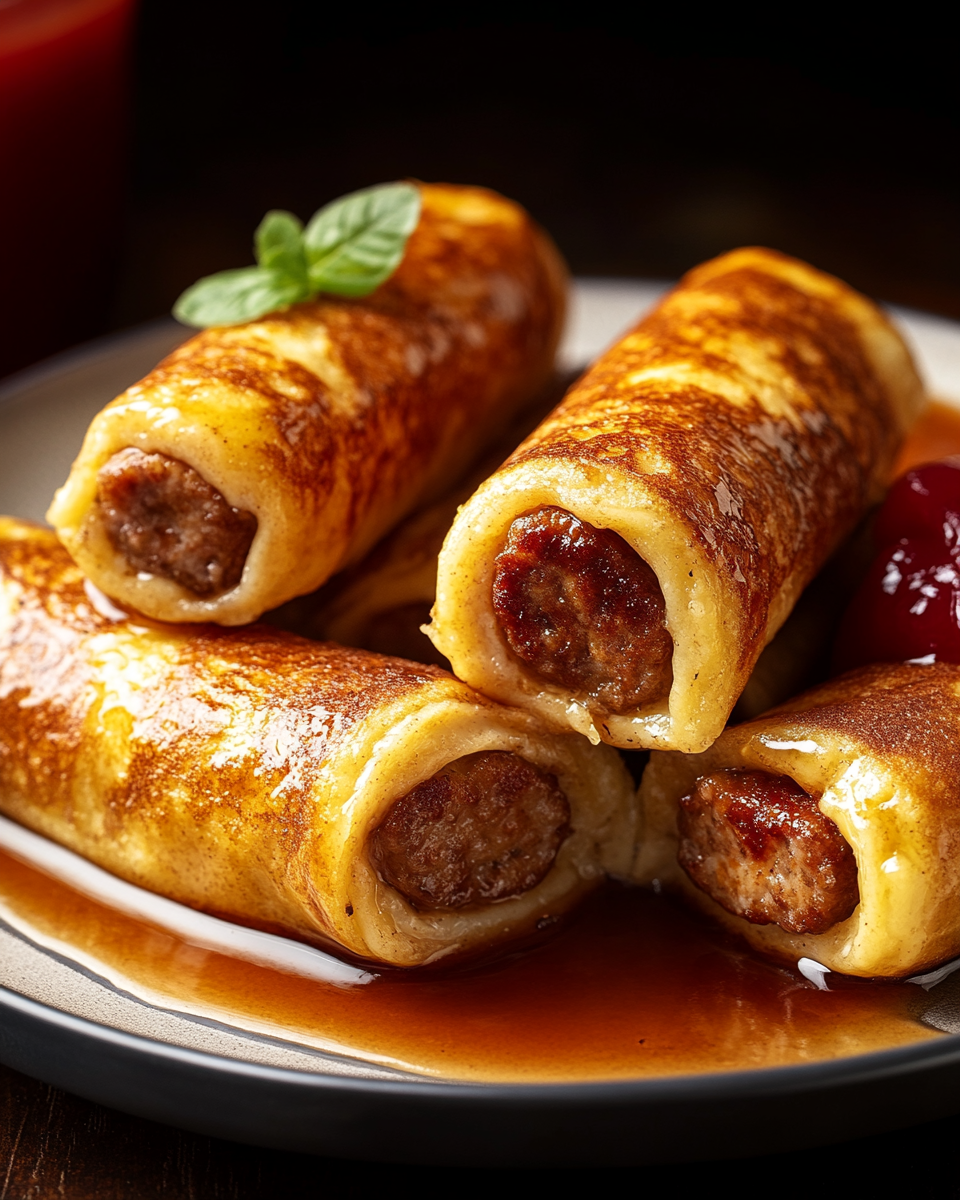 Sausage French Toast Roll-Ups