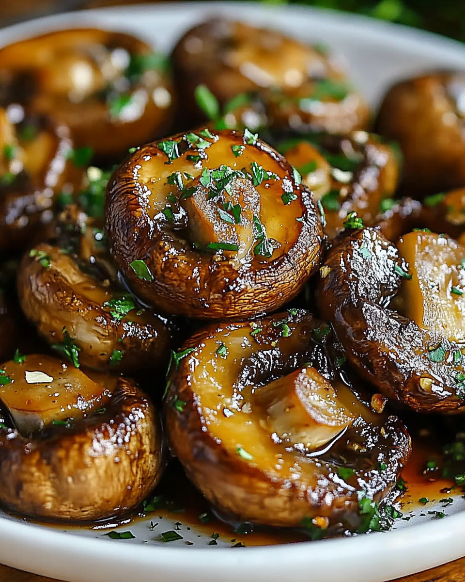 Steakhouse Garlic Butter Mushrooms