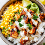 Street Corn Chicken Rice Bowl