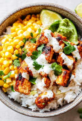 Street Corn Chicken Rice Bowl