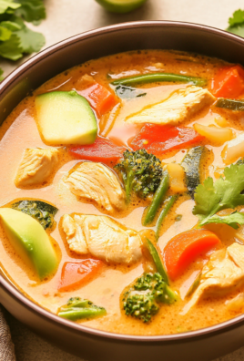 Thai Coconut Curry Chicken Soup