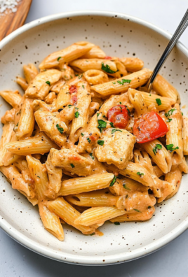 Cashew Cream Cajun Chicken Pasta