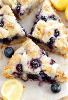 Almond Flour Lemon Blueberry Scones