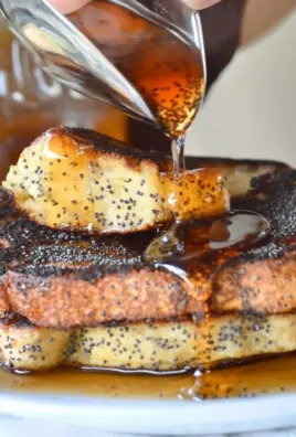 Almond Poppy Seed French Toast