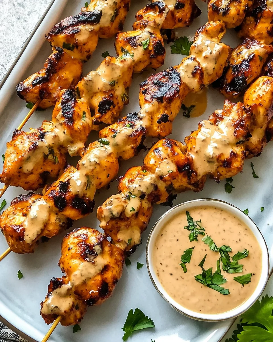 Bang Bang Chicken Skewers