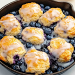 Blueberry Biscuits with Lemon Glaze