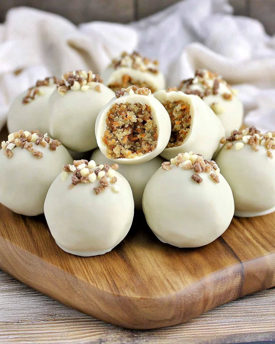 Carrot Cake Ball Truffles