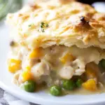 Cheddar Biscuit Topped Harvest Chicken Pot Pie