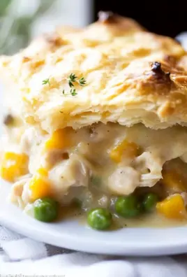 Cheddar Biscuit Topped Harvest Chicken Pot Pie