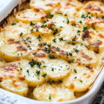 Cheesy Garlic Scalloped Potatoes
