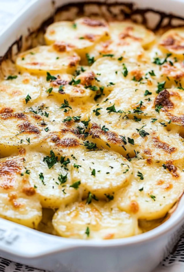 Cheesy Garlic Scalloped Potatoes