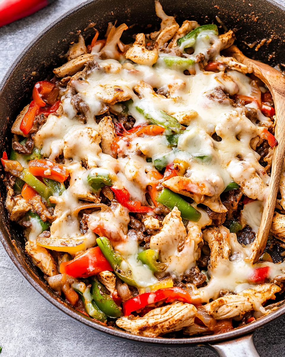 Chicken Cheesesteak Skillet
