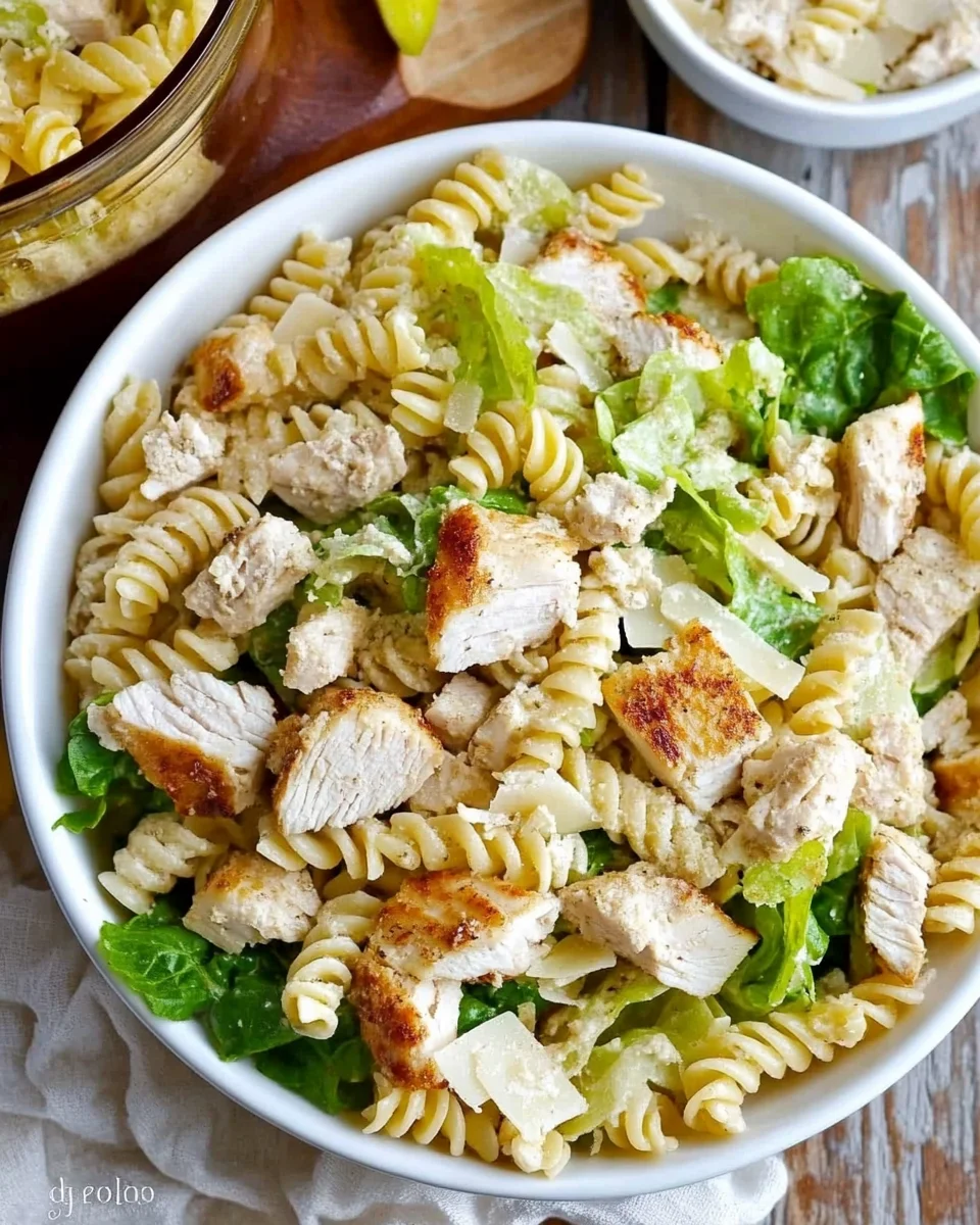Chicken Caesar Pasta Salad