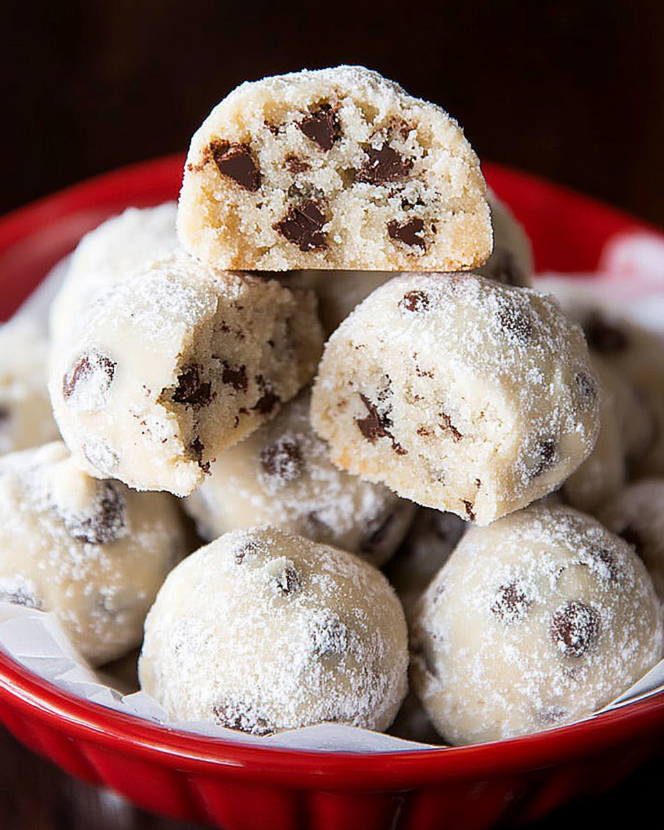 Chocolate Chip Snowball Cookies