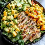 Cilantro Lime Chicken Salad with Mango Avocado Salsa