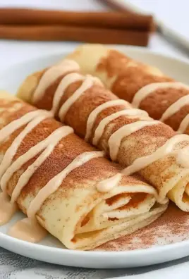Cinnamon Roll Protein Crepes