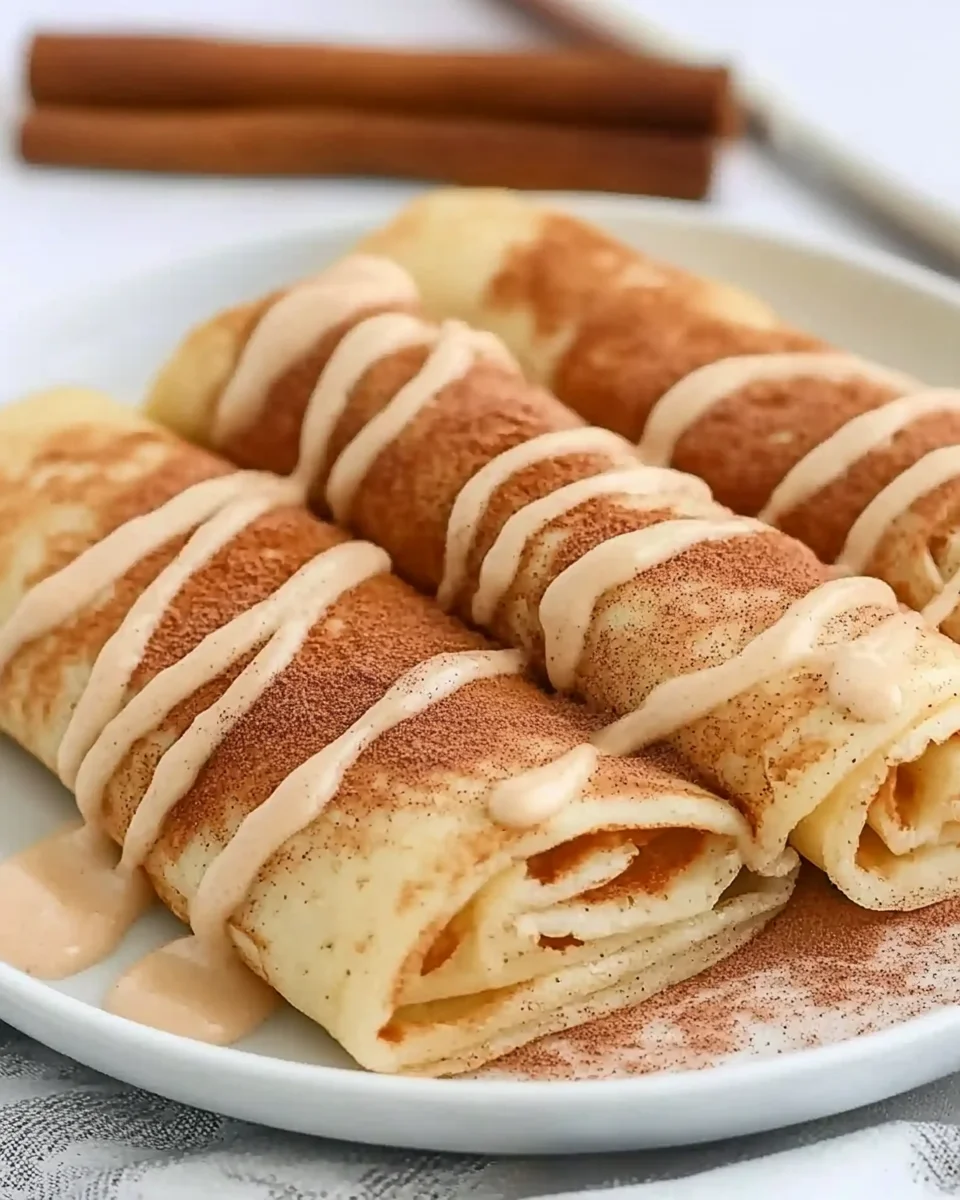 Cinnamon Roll Protein Crepes