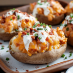Crack Chicken Stuffed Baked Potatoes