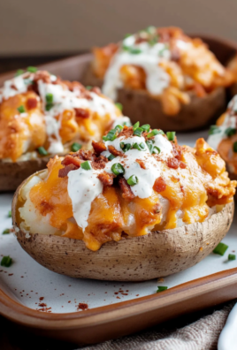 Crack Chicken Stuffed Baked Potatoes