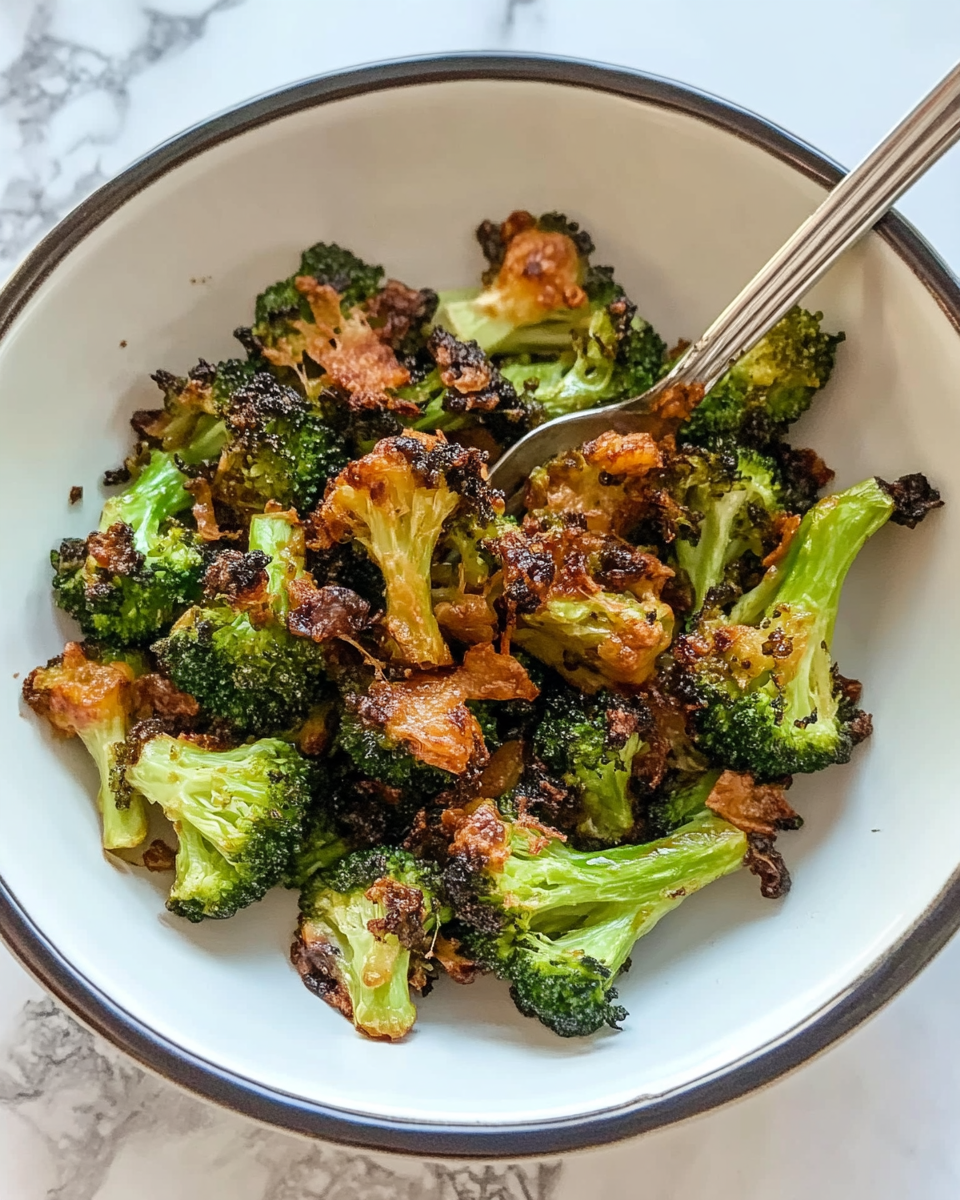 Crispy Cheese Baked Broccoli