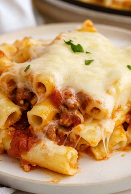 Italian Sausage Baked Ziti