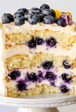 Lemon Blueberry Layer Cake
