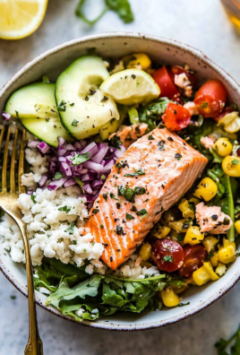 Mediterranean Salmon Bowl
