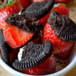 Oreo Truffle-Stuffed Strawberries