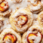 Peach Cobbler Cinnamon Rolls
