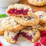 Raspberry Crumble Cookies