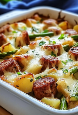 Sausage and Potato Casserole with Spring Veggies