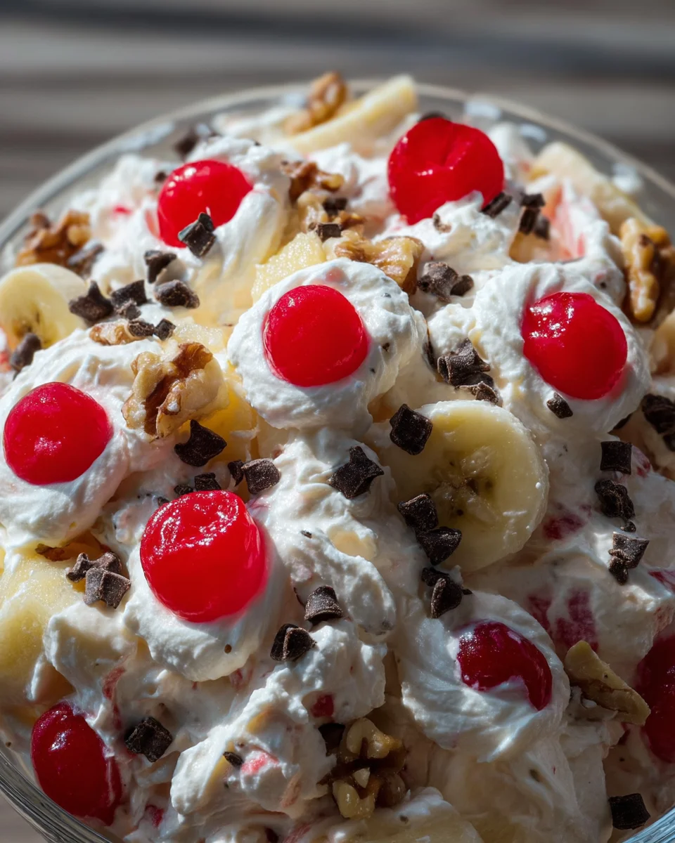 Banana Split Fluff Salad