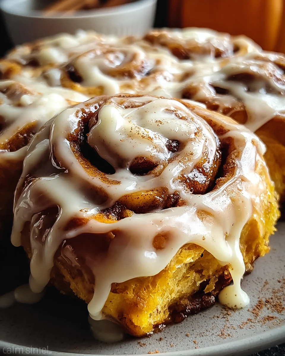 Brown Butter Pumpkin Cinnamon Rolls